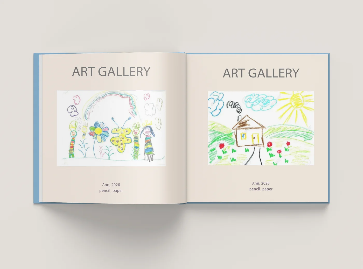 Artwork gallery spread