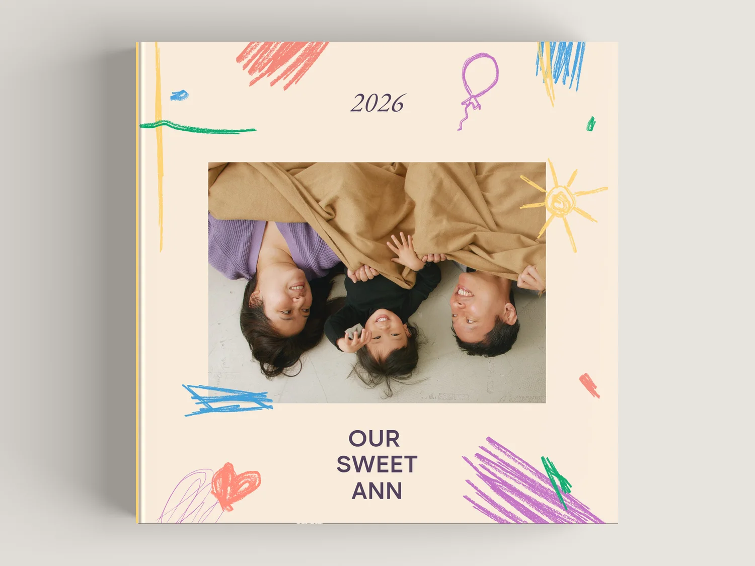 Scribble photo book — front cover