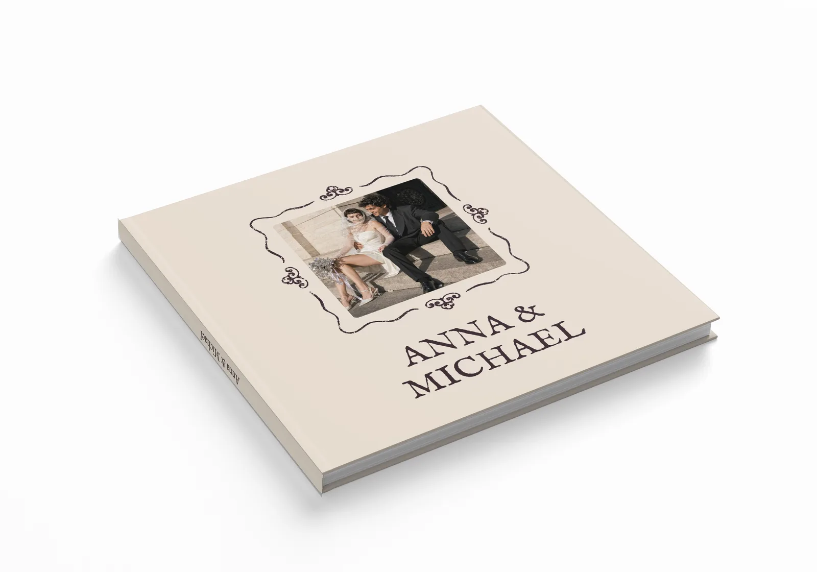 Heirloom wedding photo book