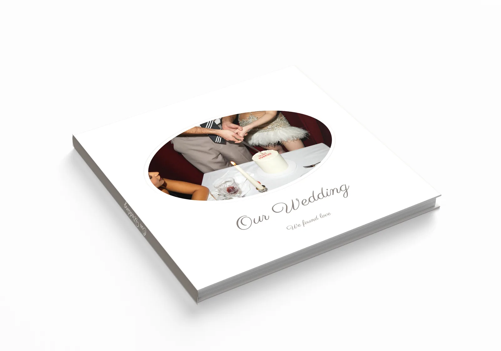 Tender wedding photo book